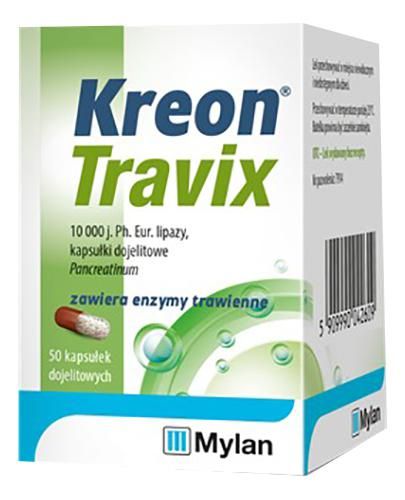 КРЕОН ТРАВІКС 10000 (CREON TRAVIX)  - 50 капс. Для травлення
