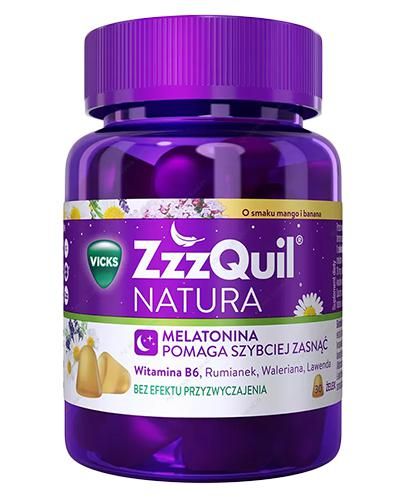 Vicks ZzzQuil Natura зі смаком манго та банану - 30 жуйок
